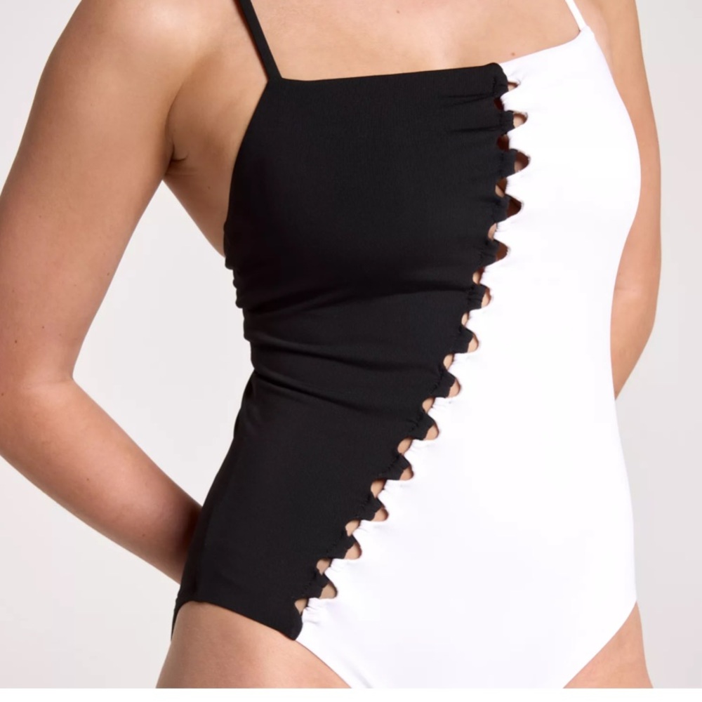 CALIA by Carrie Underwood Black and White One Piece Swimsuit